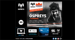 Desktop Screenshot of ospreysrugby.com