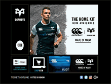 Tablet Screenshot of ospreysrugby.com